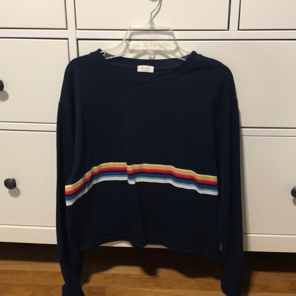 Brandy Long sleeve rainbow t-shirt